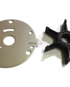 Boat Motor Outer Plate & Water Pump Impeller 689-44352 689-44323 00 01 02 for Yamaha Outboard 20HP 25HP 30HP 2/4 stroke Boat Engine