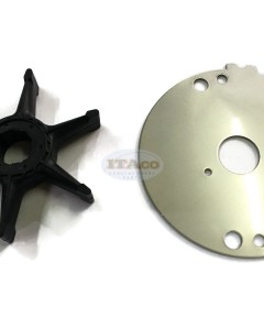 Boat Motor Outer Plate & Water Pump Impeller 689-44352 689-44323 00 01 02 for Yamaha Outboard 20HP 25HP 30HP 2/4 stroke Boat Engine