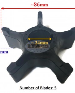 Boat Outboard Motor Water Pump Impeller 17461-90J01 17461-90J00 18-3023 for Suzuki DT 150HP - 225HP DF 90HP - 175HP Boat Motor