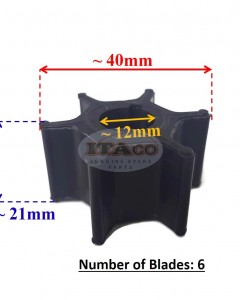 Boat Engine Impeller 17461-93901 17461-93902 93903 17461-939M0 18-3099 for Suzuki 9.9hp 15hp DT15 DT9.9 Outboard Motor Parts Engine