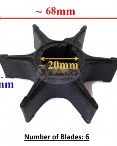 Boat Motor Water Pump Impeller 17461-95300 17461-95301 17461-95501 95302 for Suzuki Outboard DT 50HP-85HP 2-stroke Engine