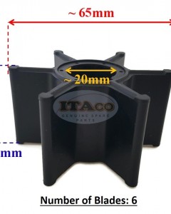 Boat Motor Water Pump Impeller 3B7-65021-2 1 0M 3C7-65021-1 for Tohatsu Nissan Outboard Sierra 18-8924 Outboard motor engine Sierra 18-8924