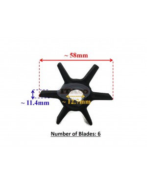 Boat Motor Water Pump Impeller For Mercury Outboard (6 8 9.9 15 HP) 47-42038 Sierra 18-3062 Motor Engine