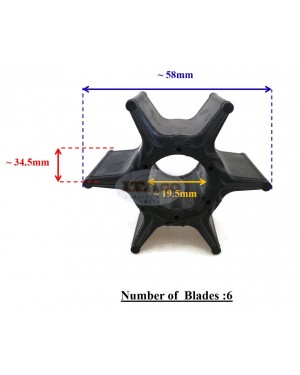 Boat Motor Water Pump Impeller 67F-44352-01 67F-44352-00 67F-44352-00-00 18-3042 67F-44352-01-00 for Yamaha Outboard 4-Stroke 75HP 80HP 90HP 100HP Engine