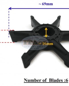 Boat Motor Engine Water Pump Impeller 47-81604M 47-84797M For Mercury Mariner Outboard 2 or 4 stroke Engine