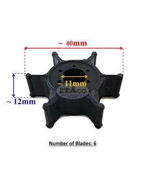 Boat Motor 47-96305M 18-3073 Boat Motor Impeller for Mercury Mariner 4HP 5HP 4A 5C Outboard motors Engine