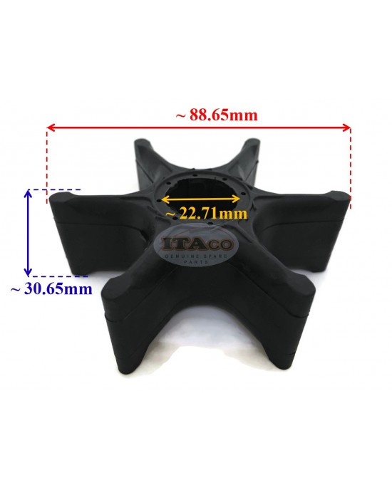 Outboard Motor Water Pump Impeller 6E5-44352-03 6E5-44352-01 6E5-44352-01-00 18-3071 for Yamaha 100HP 115HP 150HP 200HP 225HP 250HP V4 V6 Outboard Motor Engine