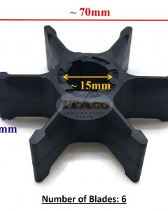 OEM Original Made in Japan OEM Water Pump Impeller 6F5-44352-00 6F5-44352-01 676-44352 T36-03000200 for Yamaha Parsun Outboard C 40 40HP Sierra 18-3088 Mercury 47-99971 Outboard motor engine