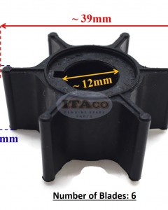 Boat Outboard motor Water Pump Impeller 6G1-44352-00 for Yamaha Outboard 6HP 8HP Mercury 47-11590M Sierra 18-3066 Boat Engine