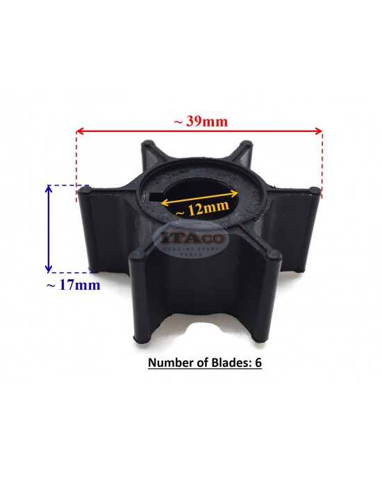 Boat Motor Water Pump Impeller 6G1-44352-00-00 replace Yamaha Outboard motor part Mercury Mariner Quicksilver Outboard motors 47-11590M Sierra 18-3066