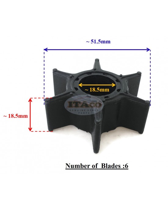 Boat Motor Water Pump Impeller for Yamaha Outboard 6H3-44352-00 697-44352-00 Sierra 18-3069 F 40HP 50HP 60HP 70HP Boat motor Engine