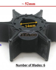 Boat Motor Water Pump Impeller 6L2-44352-00 Sierra 18-3065 For Yamaha Outboard 20HP 25HP 500384 9-45613 2-stroke