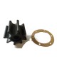 Original Genuine Jabsco Neoprene Spline Drive Pump Impeller Kit 920-0001 (8 Blade, 65mm OD x 51mm) with Gasket