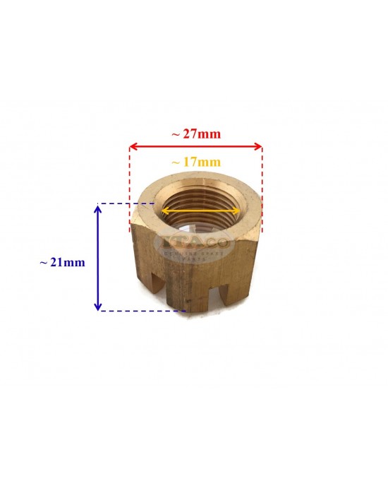 Boat Motor 90171-18M04 Propeller Prop Nut Castle for Yamaha Outboard Marine F 100-350hp Diesel L4 V6 V8 MU 2/4-stroke Engine Boat Motor 90171-18M04 Propeller Prop Nut Castle for Yamaha Outboard Marine F 100-350hp Diesel L4 V6 V8 MU 2/4-stroke Engine