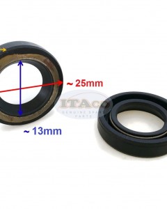 Boat Motor 2 X Oil Seal Seals 93101-13018 93101-13M11 13M27 F15-04000008 For Yamaha Parsun Makara Outboard S-Type 13 * 25 * 6 9.9HP 15HP 2 stroke Engine