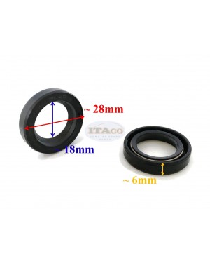 Boat Motor 2 X Oil Seal S-Type Lower Casing 93101-18050 For Yamaha Outboard 5HP 8HP Engine 18x28x6