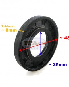 Boat Motor Crankshaft Oil Seal 93101-25M35 24.5x48x8 for Yamaha Outboard Waver Jammer Runner WR500 WJ500 SJ650 Engine