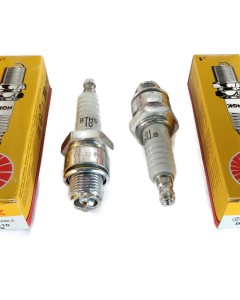 2X Boat Motor Genuine Made in Japan OEM Spark Plug 94701-00217 94702-00217 for Yamaha Outboard NGK (2129) B7HS10 Suzuki Mercury Mercruiser Engine