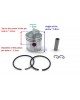 Boat Motor 6G1-11631-00-98 Piston Assy Ring Set 50mm STD For Yamaha Outboard 6HP 8HP 2-stroke bore 50MM Motor Engine