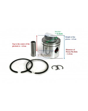 Boat Motor Piston Assy Kit Set 397487 393851 5006670 3136PS for Johnson Evinrude OMC Outboard motor Engine 2 3/16" bore size