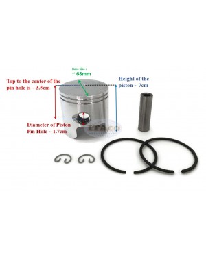 Boat Motor Piston Assy Ring Set 779-96152 96152 for Mercury Mercruiser Outboard 40-50HP 2 stroke Engine