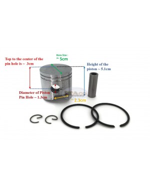 Boat Motor Piston Assy Ring Set 779-804886 804886 Mercury Mercruiser Outboard 9.8HP 8HP 2 stroke Engine