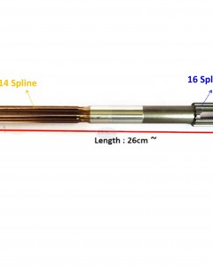 Boat Motor 8M0086103 879147096 Propeller Prop Shaft for Mercury Mariner Outboard 14 spines Engine