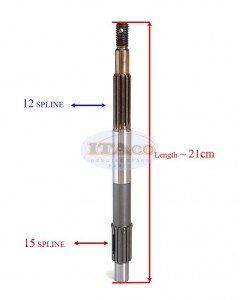 Boat Motor Propeller Prop Shaft 3V1-64211 3B2-64211 0 44 803744002 8037441 For Tohatsu Nissan Mercury Mercruiser Quicksilver Outboard M 8HP 9.8HP 2/4 stroke Engine