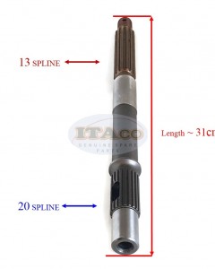 Boat Motor 41161-ZV5-010 Propeller Shaft For Honda Outboard 35-50HP BF50AW BF40A BF35AM Engine