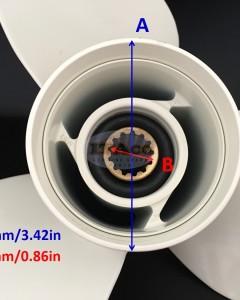 Boat Motor Aluminium Propeller Assy 663-45952 -02-EL 00 01 663-45952 -02-EL For Outboard Yamaha F30HP 40HP 50HP 60HP 3 11 3/8 x 12" Outboard Motors Engine