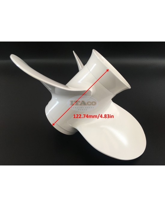 Boat Motor Propeller 664-45945-01-EL 664-45945-00-EL F25-04080000 for Yamaha Parsun Hidea Outboard C 20HP 30HP 25HP 3 x 9 7/8 x 10 1/2 Aluminium boat material 2/4 stroke Engine