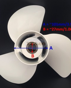 Boat Motor Aluminium Propeller 6E5-45949-00-EL Yamaha Outboard 70HP - 115HP 3 x 13 5/8 13 inch Outboard Motor Engine