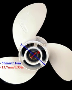 Boat Motor Aluminum Propeller 8 1/2x8 1/2 -N 6G1-45941-00-EL 6G1-45941-00-00 for Yamaha 6hp 8hp 9.9hp F6 F8 F9.9 Boat Engine 8.5x8.5