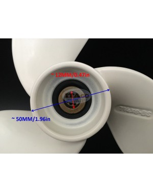 Boat Motor F2.6-03010000 Propeller Assy for Parsun Makara Outboard F 2.6HP F 4HP Boats 2/4-stroke Engine
