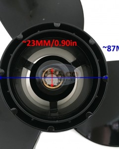Boat Motor Propeller Aluminium for Suzuki Outboard 58100-96420 58100-96421 20HP - 40HP 3 X 10 1/4 X 11" 2/4 stroke Engine
