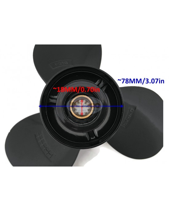 Boat Motor Propeller Aluminium Alloy for Suzuki Outboard 58100-96430 91L00 DT DF 20HP - 65HP 10 1/4 x 12" 2/4 stroke Engine
