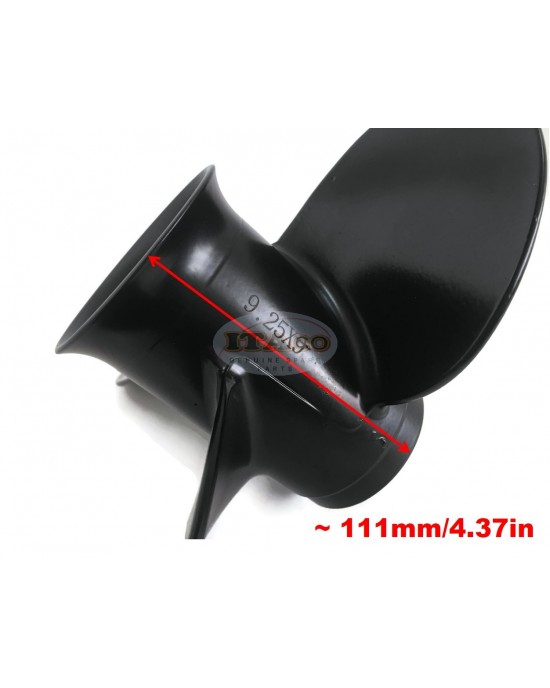 Boat Motor 362-64101-0 M 362B64101-0 8038321 853790010 Aluminium Propeller 9 1/4x9 for Tohatsu Nissan Mercury Mercruiser Quicksilver Outboard F 9.9hp 15hp 18hp 2/4-stroke Engine