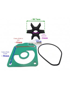 Boat Motor 06192-ZY3-000 New Water Pump Impeller Service Kit replace Honda Outboard BF175A/BF200A/BF225A Engine