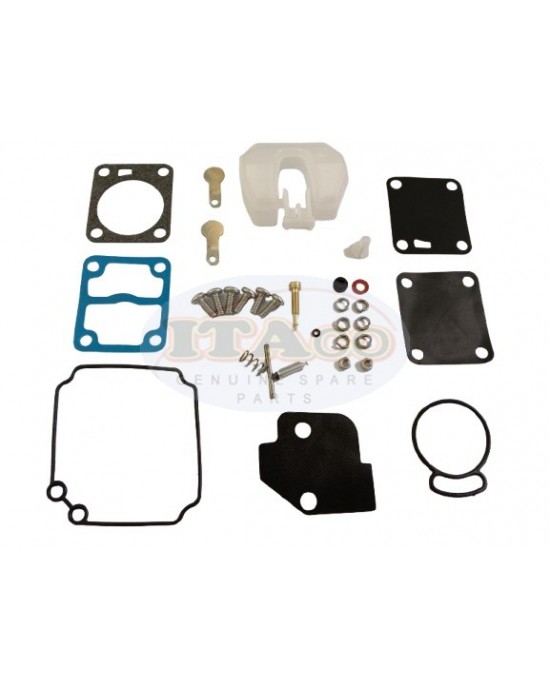 Boat Motor 309-87122-0 309871220M 855546A2 Carburetor Carb Repair Kit for Tohatsu Nissan Outboard M NS 2.5/3.5A, 9.9HP, 15HP, 18HP 2-Stroke engine