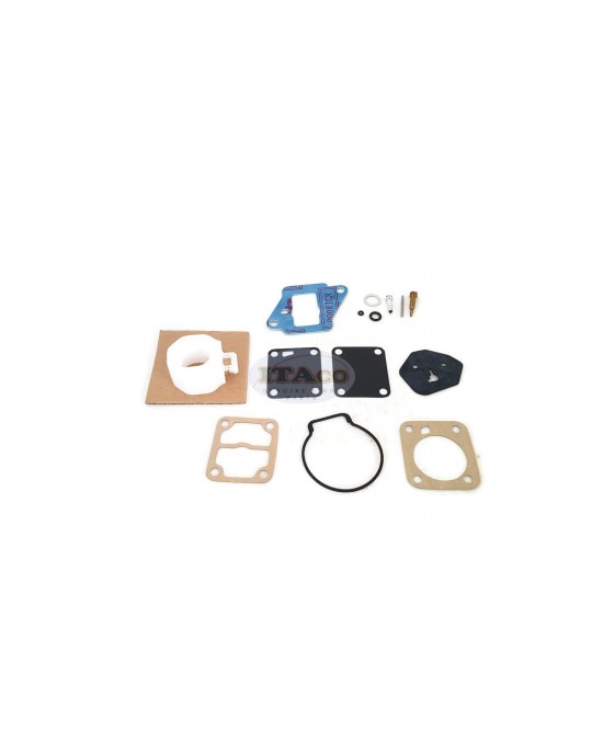 Boat Outboard Motor 6E7-W0093-01 6E7-W0093-02 03 814481M Sierra 18-7769 Carburetor Repair Kit for Yamaha Mercury Mercruiser Quicksilver Outboard 9.9HP 15HP 25HP 30HP 2-stroke Engine