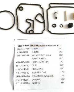 Boat Outboard Motor Carburetor Kit Carb Kit without Float 6H1-W0093-10 6H1W00931000 for Yamaha Outboard 75HP - 90HP 2 stroke Boat Engine
