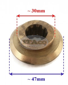 Boat Motor Spacer Thrust Hub 16145 2 346-64231-5 for Tohatsu Nissan Mercury Mariner Mercruiser Quicksilver Outboard 25HP 30HP EFI 2 stroke Engine