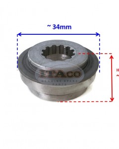 Boat Motor Propeller Thrust Holder Spacer 3B2-64230-0 1M 3UA 3B2-64231 1 0 M 803743002 for Tohatsu Nissan Parsun Mercury Quicksilver Outboard F 8hp 9.8hp 2/4 stroke Marine Engine