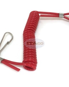 ITACO 01-lanyard Boat Engine Safety Kill Stop Switch Lanyard replaces Yamaha Honda Tohatsu Nissan Suzuki Mercruiser Mercury Outboard Motors Engine