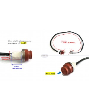 Boat Engine Stop Switch Stopswitch 6E0-82550-01 00 6L5-82550 00 6A0-82550 for Yamaha Outboard Engine 2/4-stroke Motor Engine