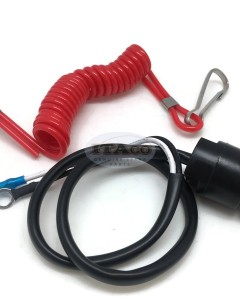 Boat Outboard Motor Kill Stop Switch Lanyard 87-97765M For Mercury Mercruiser Mariner Outboard 2/4-stroke Engine