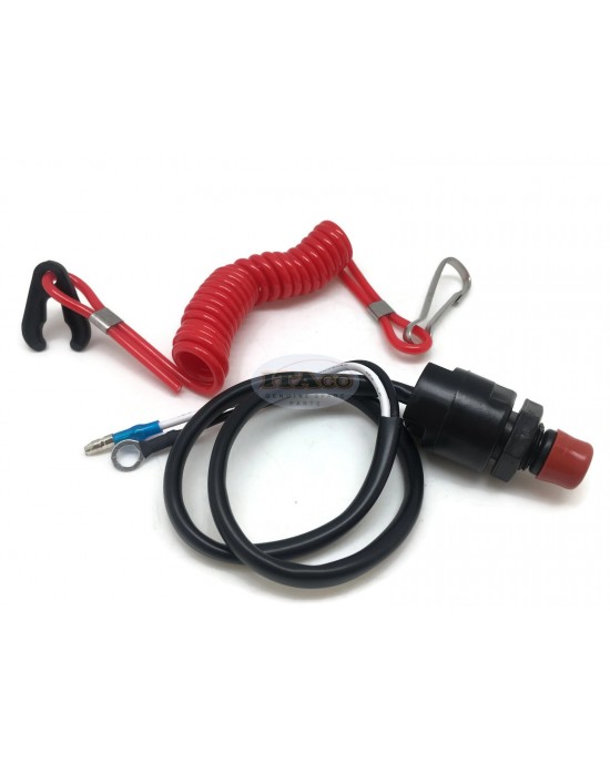 Boat Outboard Motor Kill Stop Switch Lanyard 87-97765M For Mercury Mercruiser Mariner Outboard 2/4-stroke Engine