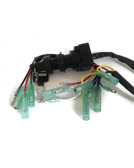 Boat Motor Main Ignition Switch Assy Yamaha 25-40-115-130-150-200-225-250 Ignition Switch 2&4 Push to Choke 703-82510-43-00 43 2&4 Stroke Engine