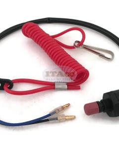 Boat Motor Emergency Stop Switch Lanyard w/ Hook For Suzuki Outboard 37830-89E02 37830-89E01 92D11 92D10 2/4 stroke Engine