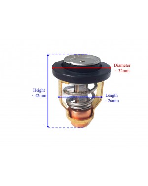 Boat Motor Thermostat 60V-12411-00-00 for Yamaha Outboard 75-300 Hp F115/VZ200-VZ300 135 150 175 200 225 143° 4 Stroke Marine Engine